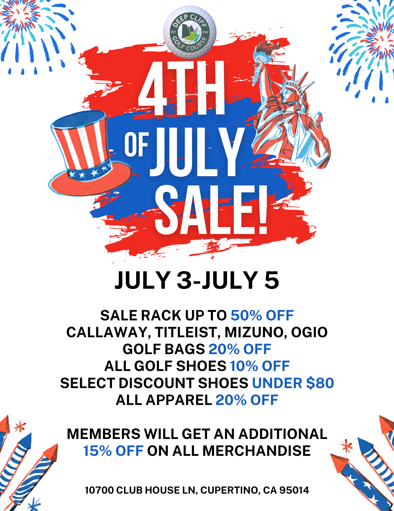 4th of July Sale Deep Cliff Flyer