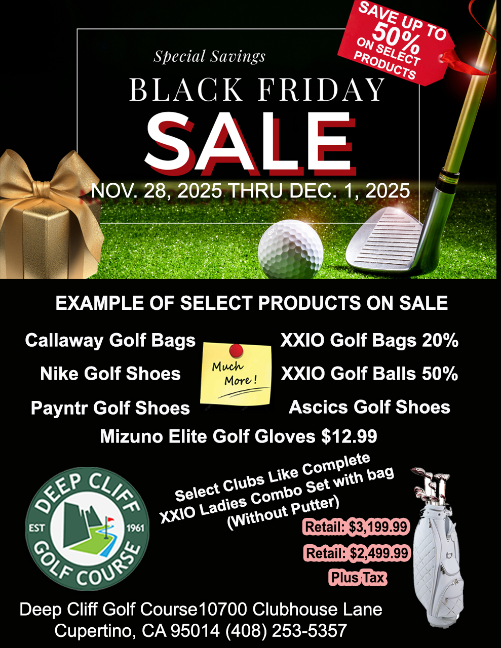 Black Friday Sale Nov 28 2025 Flyer