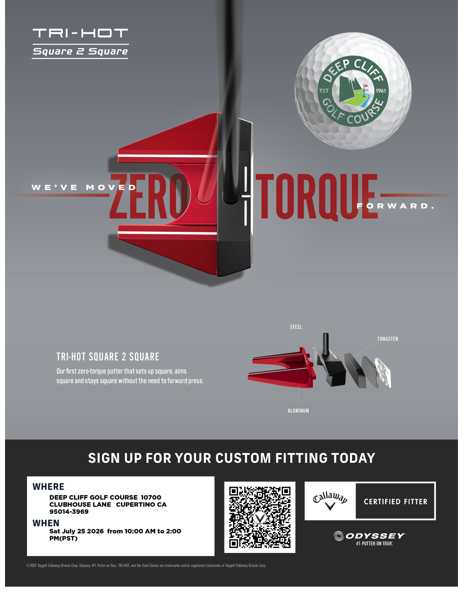 Callaway Odyssey Fitting Deep Cliff Flyer