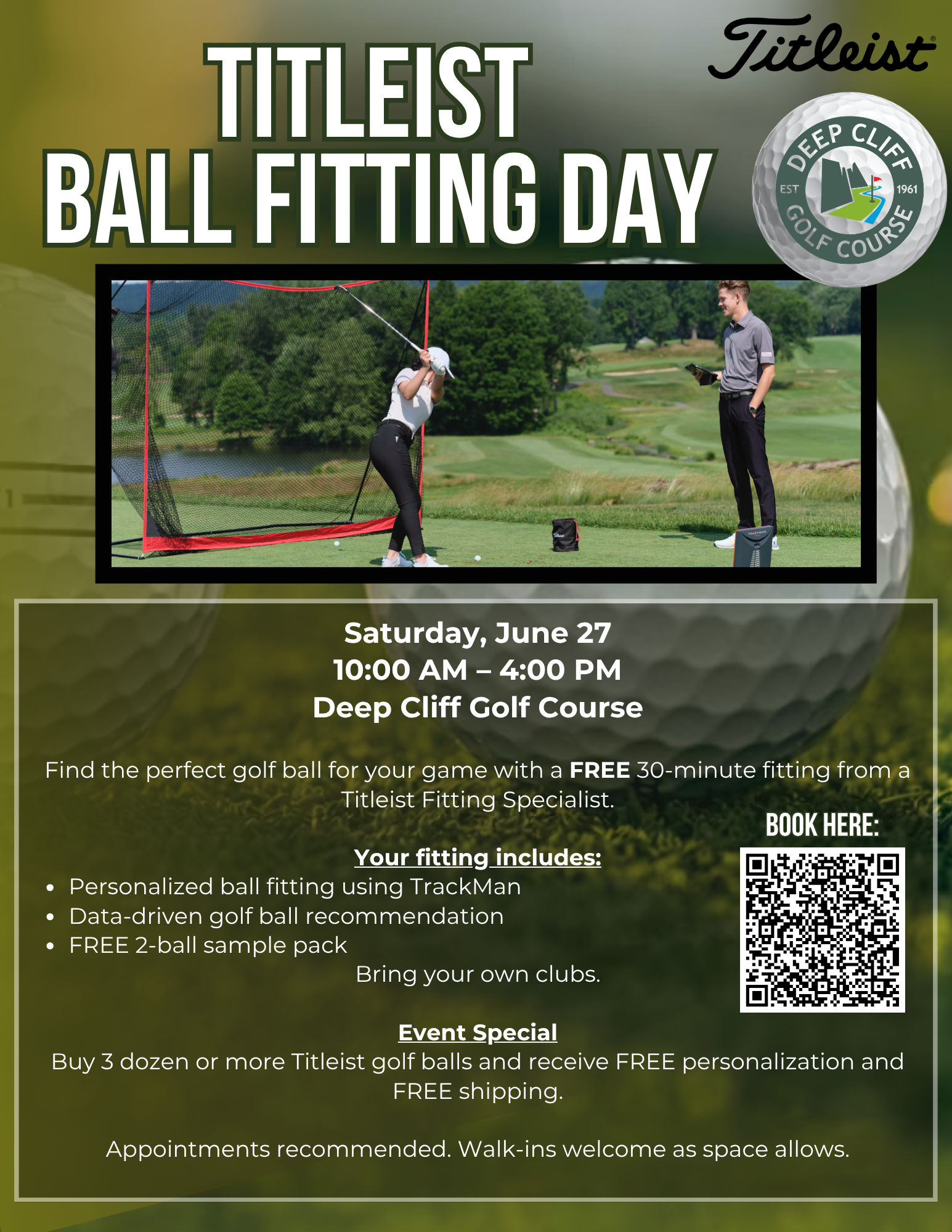 Titleist Ball Fitting Deep Cliff Flyer